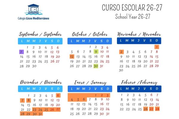 Calendario Escolar 26-27
